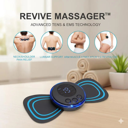 ReviveFlex EMS Muscle Massager - butterfly design lifestyle shot