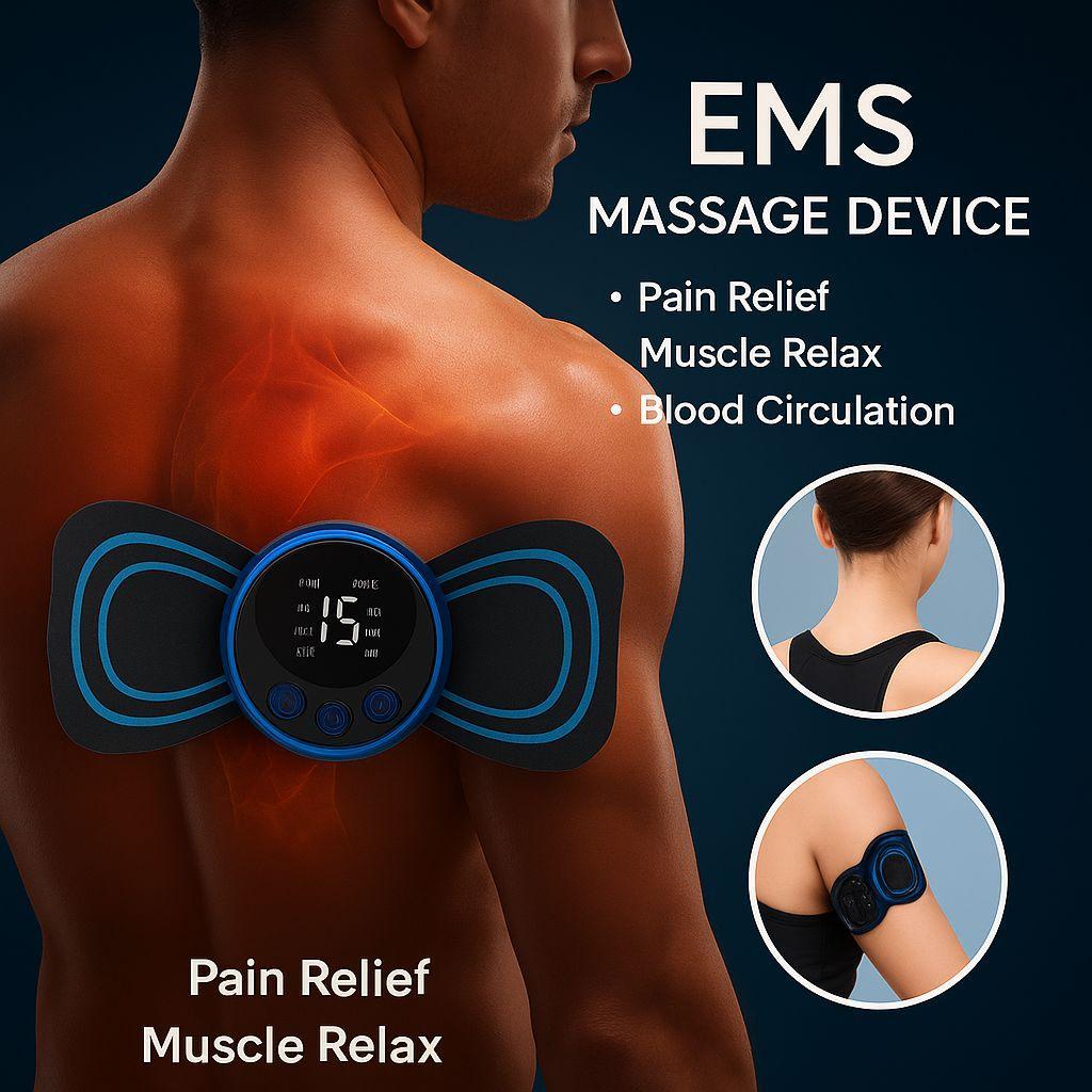 ReviveFlex EMS Massager close-up on skin